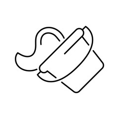Obraz premium Water bucket icon. Household and cleaning tools line symbol. Black and white.
