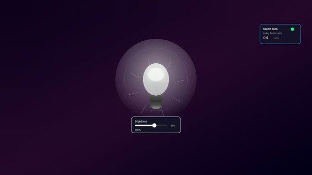 An intuitive interface for smart home automation demonstrating seamless adjustments of luminosity and color temperature to create a tailored atmospheric experience within modern living spaces
