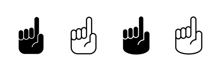 Obraz premium Hand icon set. hand vector icon, palm,click