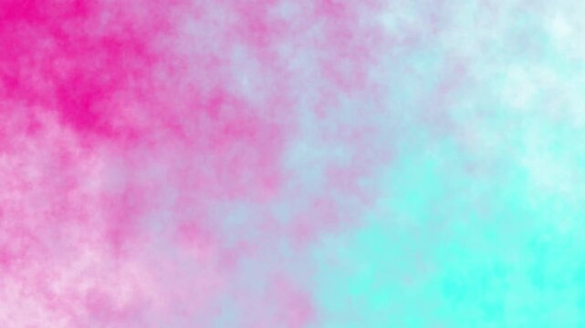 Abstract pink and turquoise cloud-like background with soft gradients