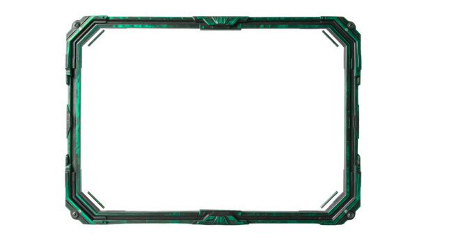 Futuristic Sci fi Frame Overlay for Digital Display User Interface Elements