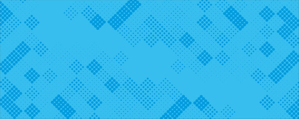 Custom vertical slats with artistic motives with your photo Blue retro comic pop art background with halftone dots design, vector illustration template
