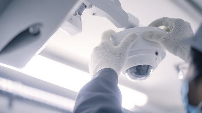監視カメラ設置作業