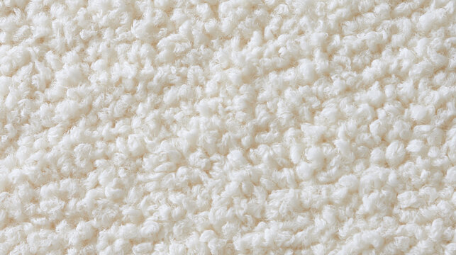 Soft white boucle fabric texture