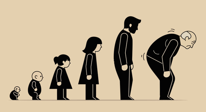People of different ages standing together.