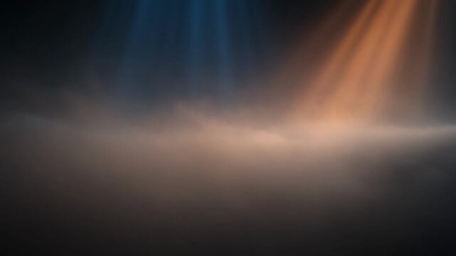 Dramatic clouds with beams of light