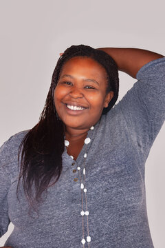 Obese african Woman Highlighting Physical Indicators of Health Risks and lifestyle-related chronic diseases