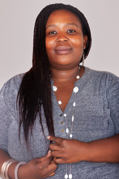 Obese african Woman Highlighting Physical Indicators of Health Risks and lifestyle-related chronic diseases