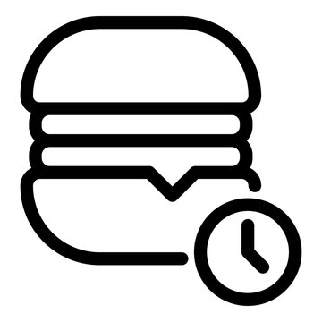 Waiting food icon. Vector line icon