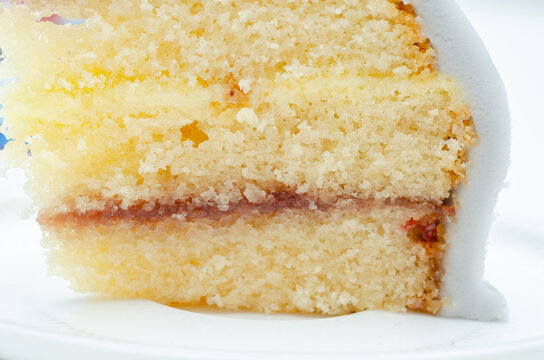 Soft, fluffy cake with delicate layers and rich filling