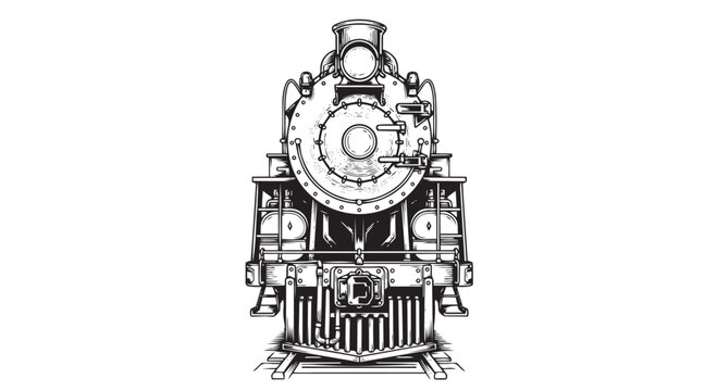 Vintage steam train engine
