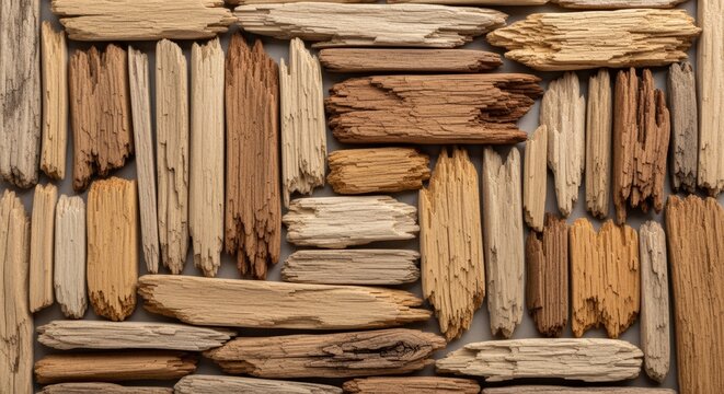 Natural Driftwood Texture Pattern Background