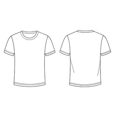 Naklejka premium T-shirt outline isolated on transparent background