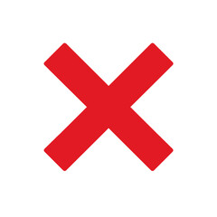 Fototapeta premium Cross mark