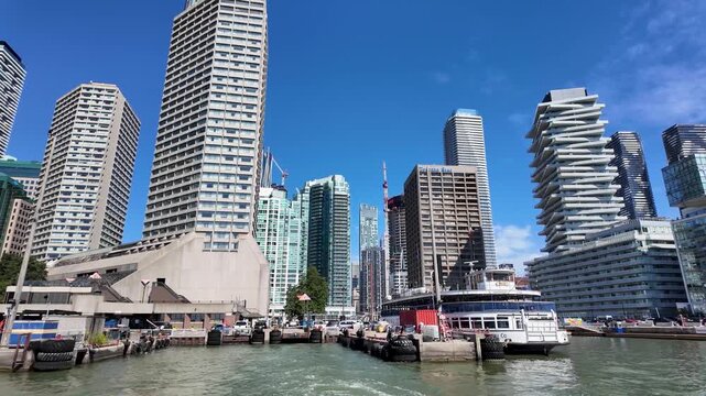 View of Jack Layton Ferry Terminal in Toronto waterfront
