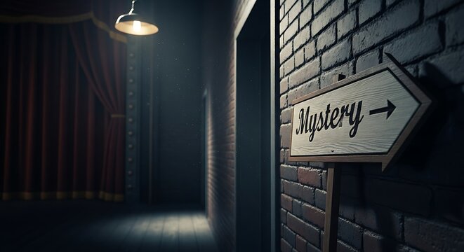 Mystery Arrow Sign.