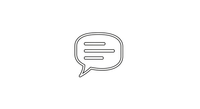 Speech Bubble Icon Design.