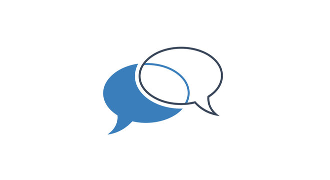 Speech Bubbles Communication Symbols.