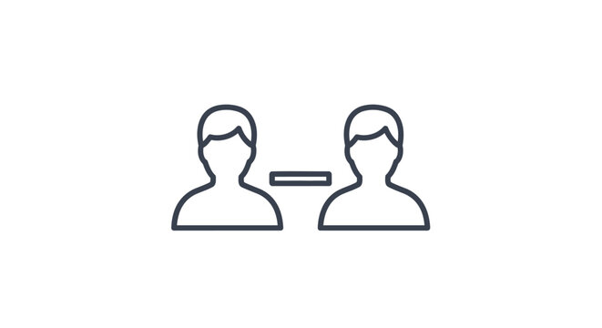 Two People Talking Communication.