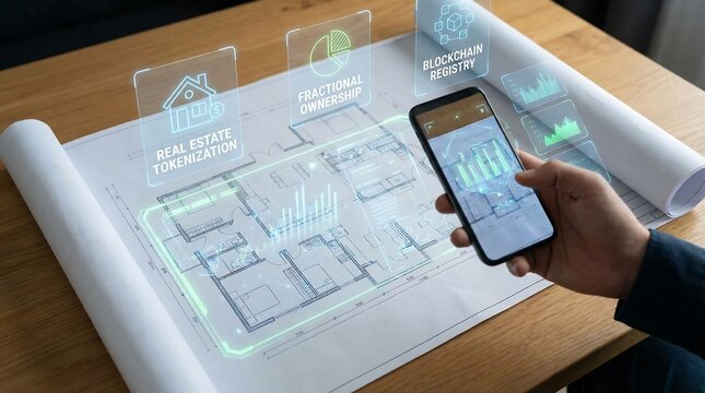 AR Real Estate Tokenization on Architect Blueprint