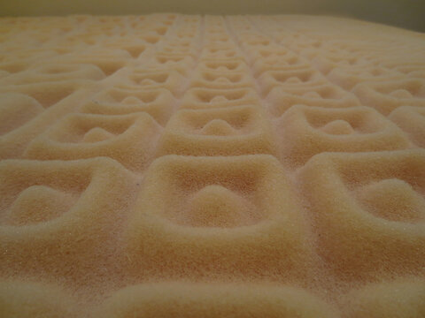 Foam Padding with Square Shapes Close-up