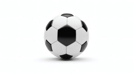 Fototapeta premium A perfectly rendered photorealistic soccer ball, a symbol of sport.