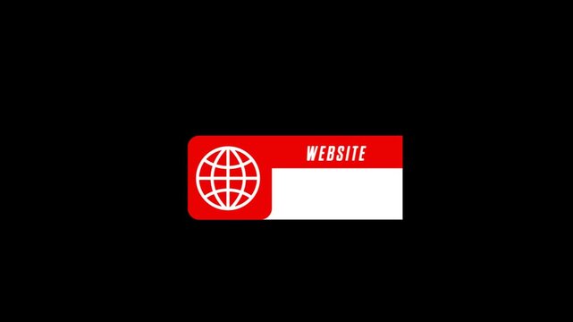 Modern Website Animation Banner with Globe Icon &ndash; Clean Digital Web UI Motion Design