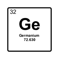 Obraz premium Periodic Table of Germanium
