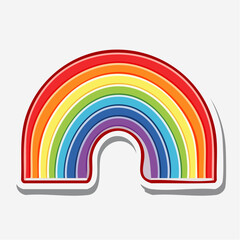 Fototapeta premium Colorful Rainbow Arc Illustration