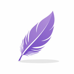 Obraz premium Purple Feather Illustration