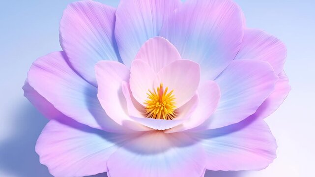 Botanical pulse pastel flower bloom close up soft petal spring floral background with delicate light lavender and pink blossom, gentle gradient abstract macro elegance serene mood, golden stamen