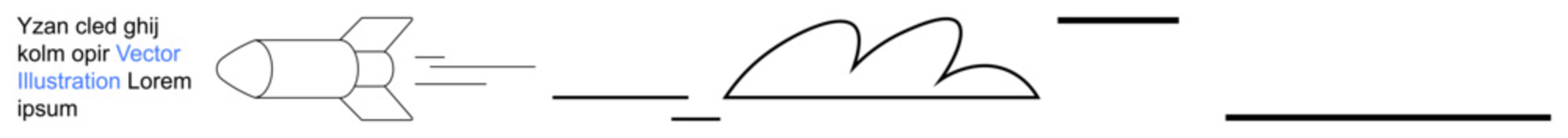Space exploration, innovation, technology, progress, minimalism, design. Line-drawn rocket flying with motion lines and abstract clouds. Space exploration and innovation concept © robu_s