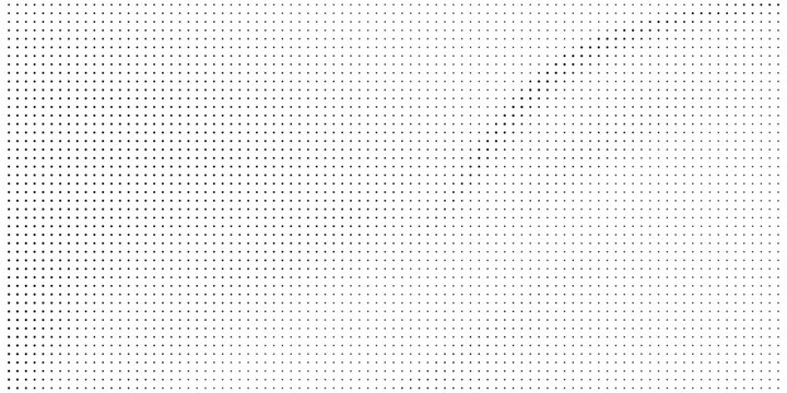 White background with black halftone dot pattern and grid screen print halftone abstract background monochrome geometric