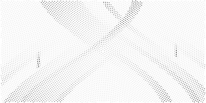 Distorted geometric dot pattern abstract background in black and white with abstract art abstract geometric distorted background