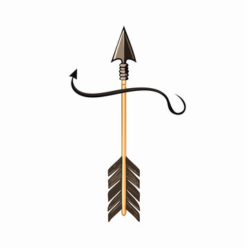 Stylized Arrow with a Devil Tail