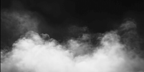 A captivating image of white smoke gracefully drifting against a stark black background. The texture adds depth, creating an ethereal and mysterious atmosphere. © WASIF-MEHMOOD