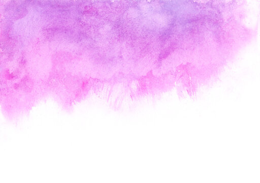 Ethereal Lavender Nebula - Artistic Purple Watercolor Splash Background with Dreamy Ink Wash Texture