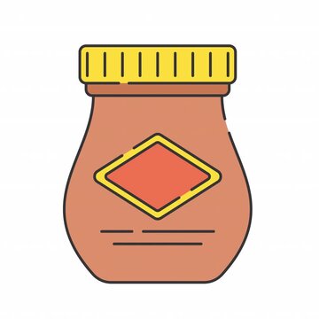 Vegemite jar animation, can be used for various purposes such as UI, websites, mobile apps, presentations, and others. No Background. Alpha Channel