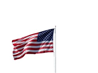 Obraz premium american flag isolated on white