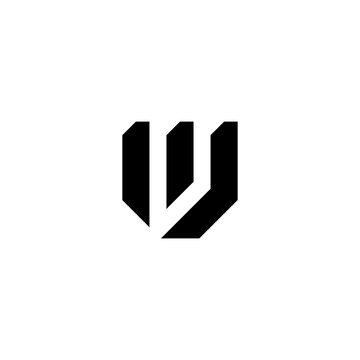 Letter M and J, MJ logo design template. Minimal monogram initial based logotype.