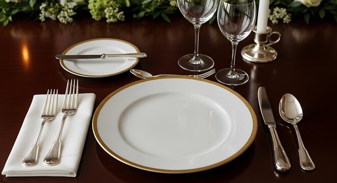 Elegant Table Setting.