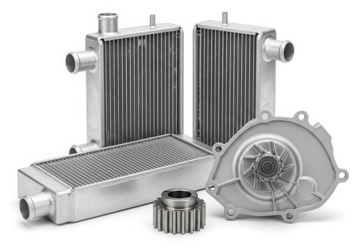 High-performance intercooler and radiator assembly for automotive cooling systems