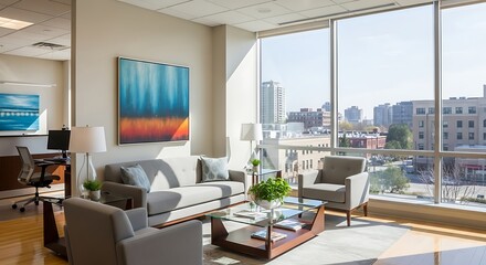 Fototapeta premium Modern Waiting Area.