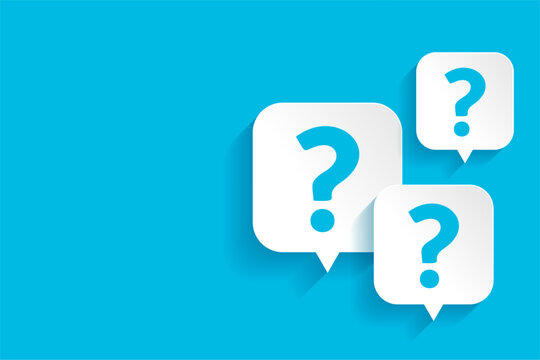modern question mark template for help and support page
