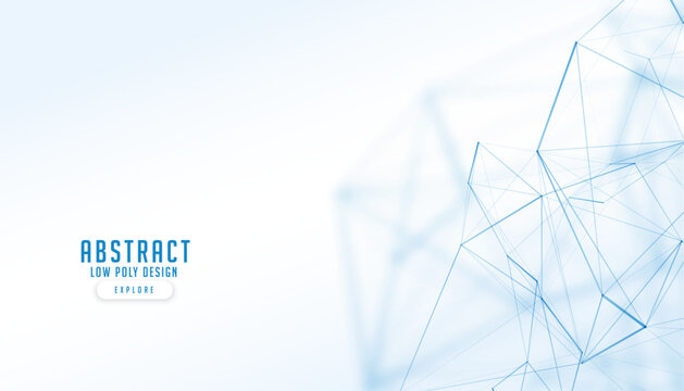 abstract low poly background for futuristic connectivity in digital world