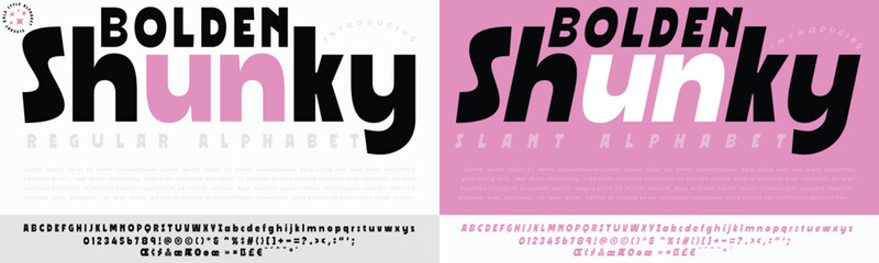 Bolden shunky brush typography logo design with company name © Shahabul