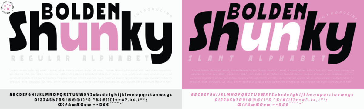 Bolden shunky brush typography logo design with company name