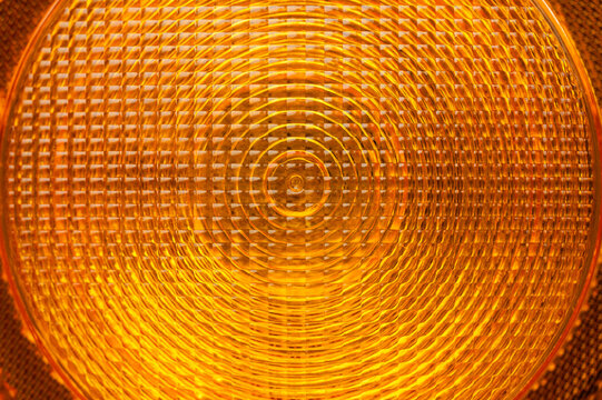 Orange warning light macro detail texture