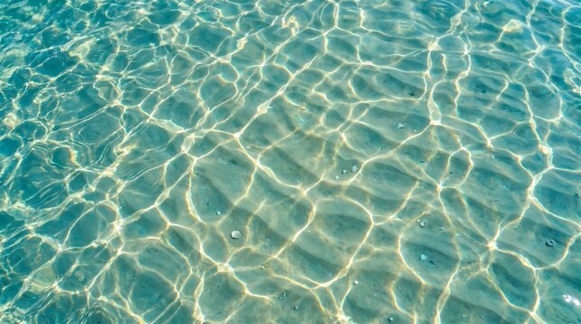 Turquoise ocean surface with sunlight ripples and aquatic vibe