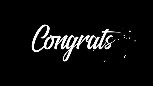 Elegant handwritten text design on a black background